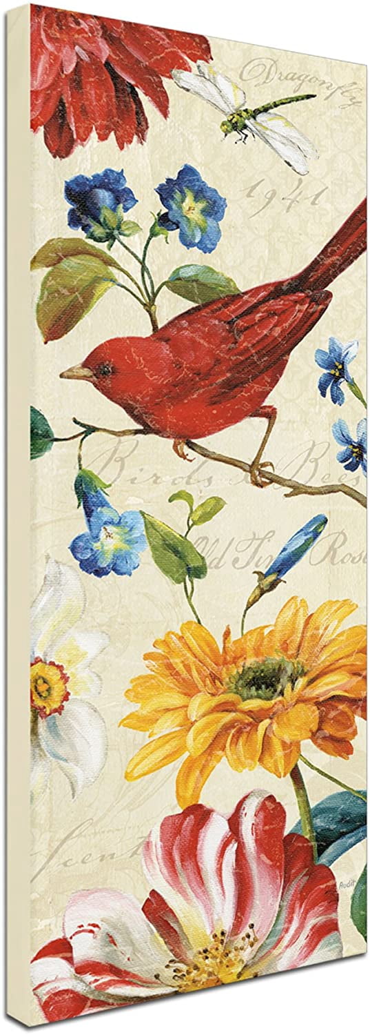 Trademark Fine Art "Rainbow Garden VII Cream" Canvas Art by Lisa Audit