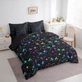 thumbnail image 3 of Homewish Black Cats Boy Girl Twin Bedding Sets 7-Piece,Gradient Starry Sky Bedding Comforter Set Microfiber,Kawaii Animal Breathable Sheet Sets,Super Cozy Room Decor,Reversible, 3 of 8