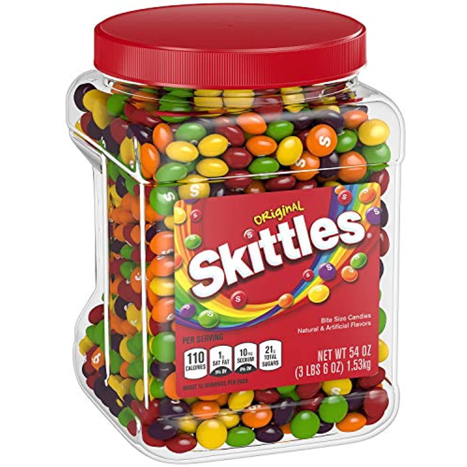 Skittles Original Candy, 54 Ounce Jar