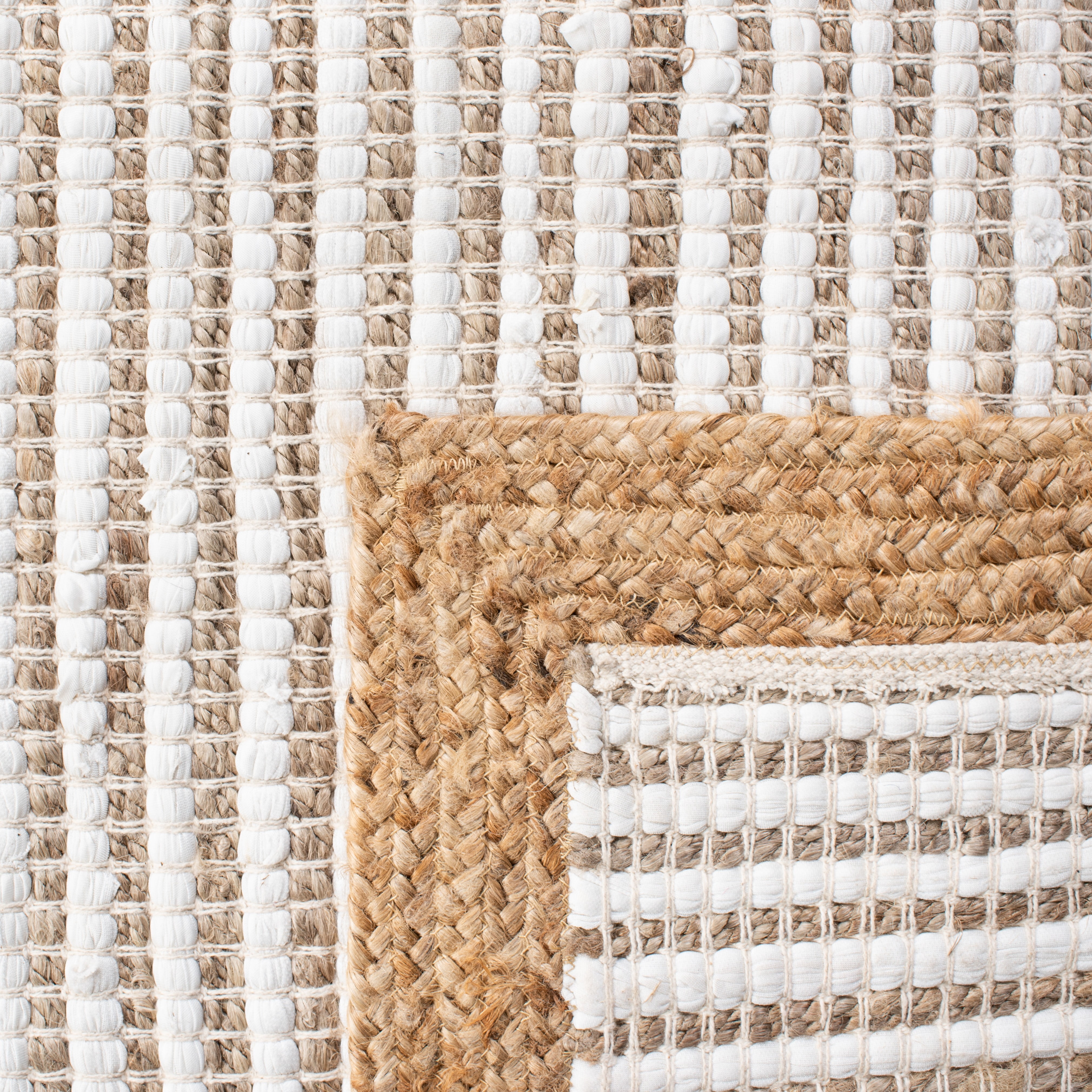 SAFAVIEH Natura Miraj Striped Area Rug, Natural/Ivory, 5' x 8'