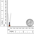 thumbnail image 2 of Gem Stone King Red Garnet Blue Created Sapphire Black Onyx 3 Stone Pendant Necklace for Women (1.35 cttw, Gemstone Birthstone, Round 5MM, 4MM and 3MM, with 18 inch Chain), 2 of 3
