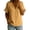 Yellow, variant on Women's Button Down Shirts Short Puff Sleeve Dressy Tops Casual Loose Fit Cotton Linen Tshirts 2026 Black L
