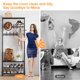 thumbnail image 3 of Perchero Con Banco Para Zapatos y 5 Ganchos, Estantería De 4 Niveles Para Recibidor Con Espacio De Almacenamiento, Organizador Multifuncional Para Pasillo Con Estructura Metálica, Mueble Decorativo 4, 3 of 8