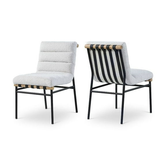 Meridian Furniture Burke Cream Dining Chair (Set of 2)