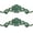 Antique Green-15.5 inch-2pcs, variant on 2PC Cast Iron Fleur De Lis Wall Decor, Vintage Ornate Metal Flower Scrolled Wall Pediments Decor, 15.5" Long Carved Appliques Onlays, Wall Door Cabinet Mantel Topper Corner Carving Decals