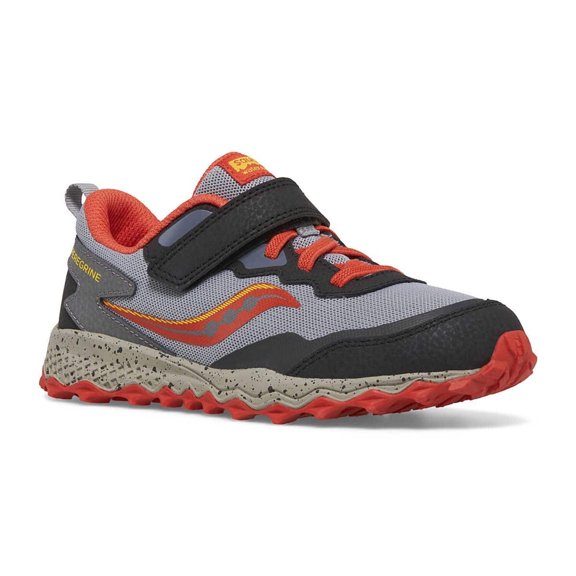 Saucony Peregrine KDZ A/C 58992K Kids 13.5 Gray Red Trail Running Shoes ZOGG59