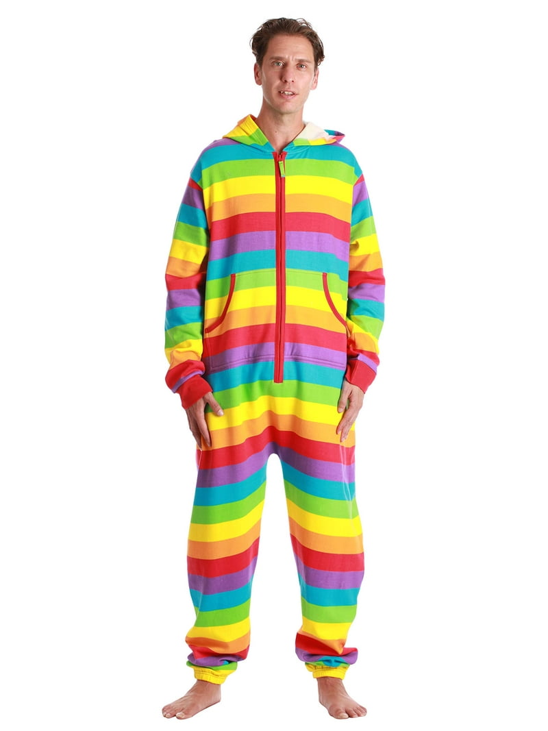 6436-10492-S #FollowMe Jumpsuit Adult Bodysuit Pajamas (Rainbow
