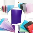 thumbnail image 6 of A5 Refillable File Folder, PP Plastic Transparent Document Binder for Notes, Planner, Journal, Office Paper Organizer, Portable Filing Folder, Purple, 1 Count, 6 of 6