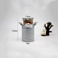 thumbnail image 2 of Milk Can Galvanized Chic Rustic Metal with Rope Round Iron Flowers Jug Vintage Bucket Vase(Pink), 2 of 5