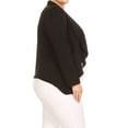 thumbnail image 4 of Women's Plus Size Casual Long Sleeve Open Front Jacket Blazer Made in USA, 4 of 4
