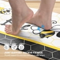 thumbnail image 6 of Yellow Bee Kitchen Mat Anti Fatigue, Bee Happy Kitchen Rugs Sets of 2, Memory Foam Kitchen Mats for Floor Non Skid, Kitchen Floor Comfort Mats for Sink/Home/Office, 17'''' x 48''''+17'''' x 30'''', 6 of 6