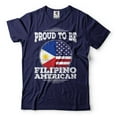 thumbnail image 4 of Proud To Be Filipino American Shirt USA Philippines T-Shirt America Philippines Patriotic Shirt (XX-Large Military Green), 4 of 6