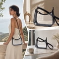thumbnail image 5 of Stadium Approved Clear Crossbody Bag for Women, Waterproof PVC Transparent Shoulder Purse Lightweight Tote for Concert Sports Travel Beach, 5 of 6
