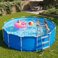 thumbnail image 5 of Ktaxon 3-Step 43" Steel Above Ground Pool Ladder, Heavy Duty Non-Slip, Gray, 5 of 11
