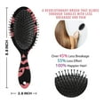 thumbnail image 6 of Halloween Pink Spooky Pumpkins and Bats Hair Brush,Girls Detangling Hair Brush,Glide Through Tangles with Ease for Wet & Dry Hair,8.8"X2.8", 6 of 7