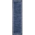 thumbnail image 2 of Nourison Essentials Indoor/Outdoor Navy/Ivory 2'2" x 7'6 Area Rug, (2x8), 2 of 8