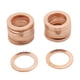 thumbnail image 1 of 14mm Diámetro Interior Juntas De círculos Planos Sellados Arandelas De Aplastamiento De Cobre 30Pcs, 1 of 1