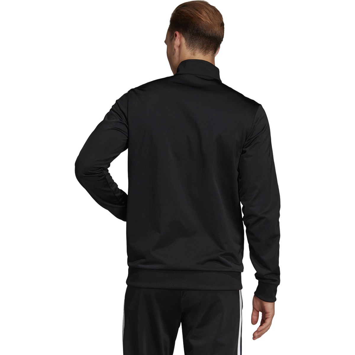 Adidas Essentials 3 Stripe Men's Track Jacket DQ3070 - Black, White - image 5 of 8