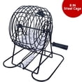 thumbnail image 4 of Deluxe Bingo Game Set with Metal Cage, Balls, Cards & Chips, Family Party Game Kit, 4 of 9