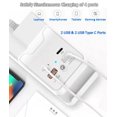 thumbnail image 4 of Soporte De Carga Para Iphone 15 Pro Usb Hub 4 Puertos 5 Pies Con Soporte Para Teléfono Con 2 Puertos Usb Y 2 Puertos Usb C Extensor Compatible Con Iphone 15 Pro 14 13 12 11 Pad Galaxy O Dispositivos U, 4 of 5