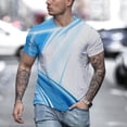 thumbnail image 4 of BOBOGOJP T-Shirt Homme Coupe Régulière Col Rond Manches Courtes Haut Chandail (Blanc,5TG), 4 of 5
