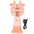 thumbnail image 1 of Mini Handheld Fan Portable USB Rechargeable Ergonomic Desk Table Fan Small Pocket Fan for Students Pink, 1 of 14