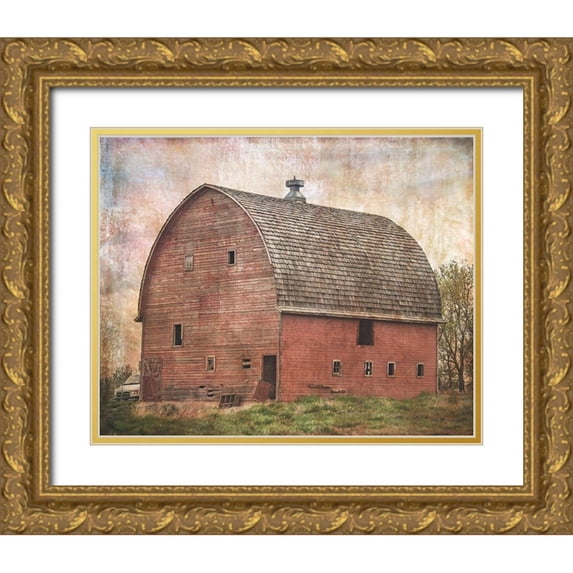 Murdock, Ramona 32x26 Gold Ornate Wood Framed with Double Matting Museum Art Print Titled - Some Place in Time