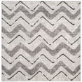 thumbnail image 2 of SAFAVIEH Adirondack Stojan Chevron Area Rug, Silver/Charcoal, 6' x 6' Square, 2 of 6