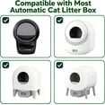 thumbnail image 5 of 120 Count  Litter Box Liners Compatible with Litter Robot 3 & 4,  Litter Liners for Automatic Litter Box, Extra Thick Heavy Duty  Bags with Drawstrings, 25.2" x 15.7" (10-12 Gallons), 5 of 6