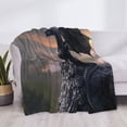 thumbnail image 3 of Fotbe Black Dragon Cliff Dawn Manta de Franela con Estampado, Manta Ultrasuave para Cama, Sofá, Auto, Hipoalergénica y Antibolitas-80"x60", 3 of 6