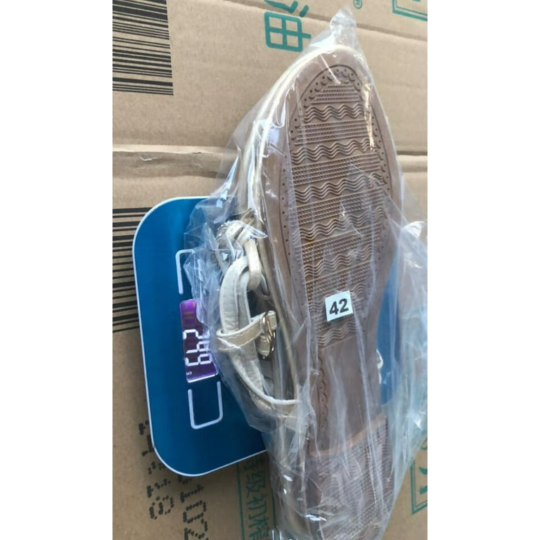 Midsumdr Women's Summer Flat Sandals,Thong Flat Sandals, Casual T Strap  Dress Sandals, Adjustable Ankle Buckle Dress Thong Sandals with Strappy for 