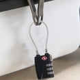 thumbnail image 4 of Black Luggage Locks, 3 Digit Security Padlock, Combination Padlock, Code Lock for Travel Suitcases Suitcase Luggage Bag etc, 4 of 5