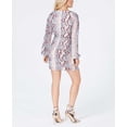thumbnail image 2 of GUESS Womens Snake Print Wrap Dress, Multicoloured, Small, 2 of 2