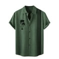 thumbnail image 1 of YUEVE Chemises en Coton et Lin pour Hommes Manches Courtes Chemises Western pour Hommes Chemises Western pour Hommes Chemises d'Eau Hommes T-Shirts Rétro pour Hommes Chemise Hawaïenne Rouge Décontractée, 1 of 3