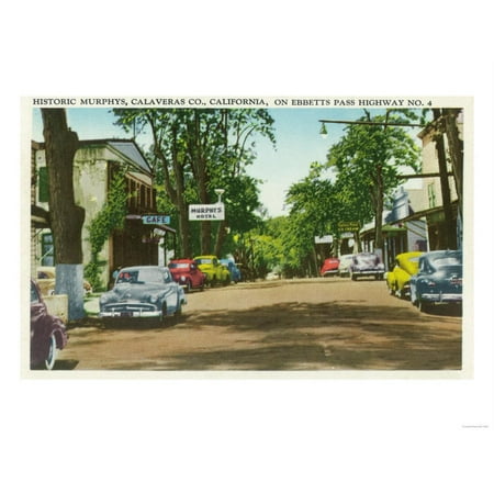 Calavera Bowl - Exterior View of Historic Murphy's Hotel - Calaveras County, CA Print Wall Art By Lantern Press