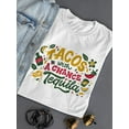 thumbnail image 3 of Tacos With Chance Of Tequila T-Shirt Women -Smartprints Designs, Female 5X-Large, 3 of 4