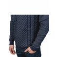 thumbnail image 2 of Inca Fashions - Alpaca Wool Cable Crew Neck Two-Tone Pullover For Men, 2 of 3