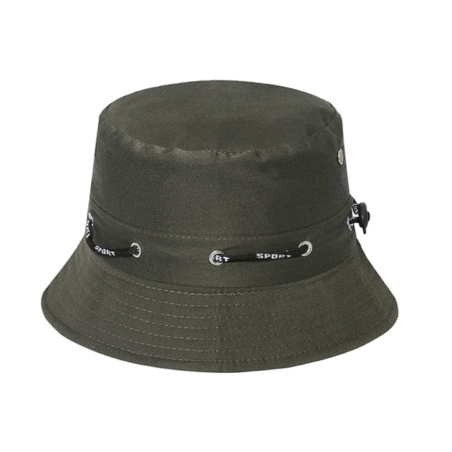 VONKY Comfortable And Breathable Fisherman Hat For Sun Protection Sunscreen Fisherman Cap Hat Summer Olive 58cm 2Set