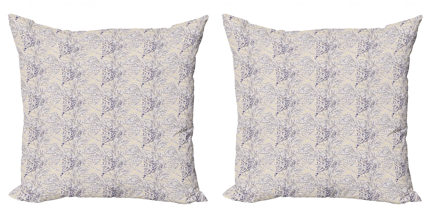 Prussian Blue Floral Paisley Cushion