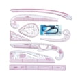 thumbnail image 5 of Metric Rulers Set Sew French Curve Ruler Set DIY Clothing Bendable Clothing Pattern Making Ruler for Pattern Makers 9 Pieces, 5 of 8