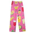 thumbnail image 6 of successthop Womens Cocktail Pajamas Long Sleeve Lapel Button Down Nightwear and Pj Pant Print Sleepwear with Pockets 2XL, 6 of 7