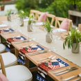 thumbnail image 4 of Vintage Truck 4th of July Cloth Napkins, Blue Star Beige Independence Day Washable and Reusable Dinner Napkins Set of 6, Table Napkin for Kitchen Party Birthday Wedding Hotel Housewarming 20"x20", 4 of 9