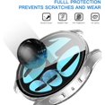 thumbnail image 5 of KOMI 2 Pack Compatible for Samsung Galaxy Watch 6 Case with Tempered Glass Screen Protector, Hard PC Bumper (44mm Clear), 5 of 5