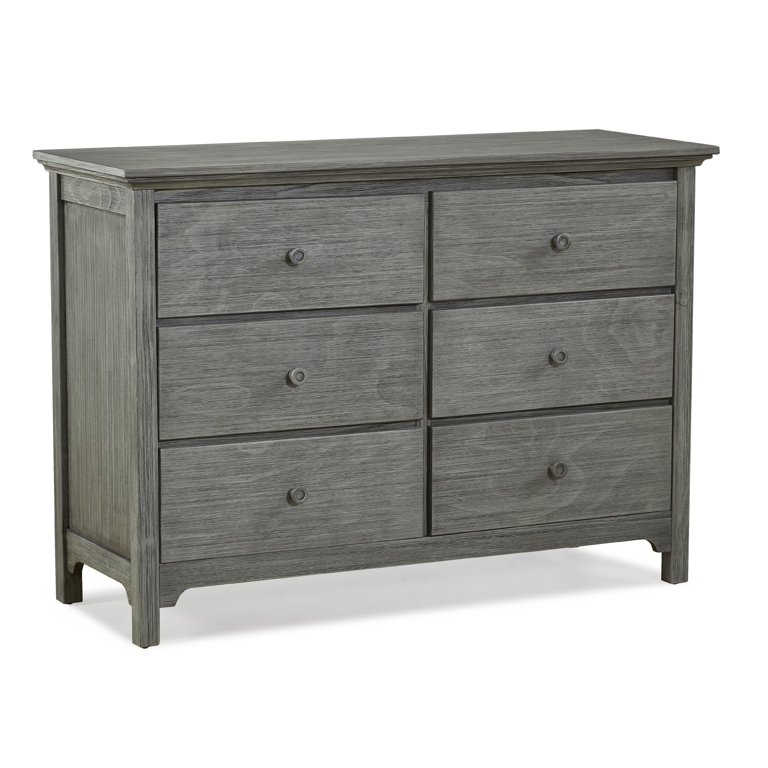 Ti Amo 6 Drawer Double Dresser, Farmhouse Grey - Walmart.com