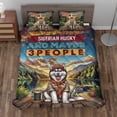 thumbnail image 2 of I Like Fishing, and my Siberian Husky, and Maybe 3 People. Happy Father's Day Quilt Bedding Set Husky Dog Lover Gifts 1 Blanket Bed Cover 2 Pillowcases - 00004, 2 of 5