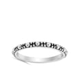 thumbnail image 4 of Unique Bead Nugget Eternity Wedding Ring 925 Sterling Silver Band Jewelry Female Male Unisex Size 4, 4 of 4