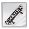 thumbnail image 4 of Stupell Industries Trendy Glitzy Skateboard Glam Fashion Lettering Graphic Art Gray Framed Art Print Wall Art, Design by Ziwei Li, 4 of 5