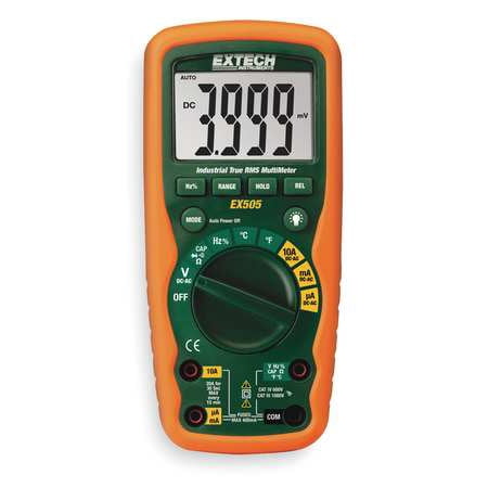 Extech Ex505 Nist Industrial Digital Multimeter 40 Mohms