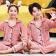 thumbnail image 1 of Conjunto de Pijamas de terciopelo dorado para niños y niñas, ropa de dormir cálida para Otoño e Invierno, 1 of 4