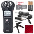 thumbnail image 1 of Zoom H1n Digital Handy Portable Recorder and 16GB Deluxe Accessory Bundle with Xpix Pro Lavalier Mic + Tripod + AAA Batteries + Fibertique Cloth, 1 of 9